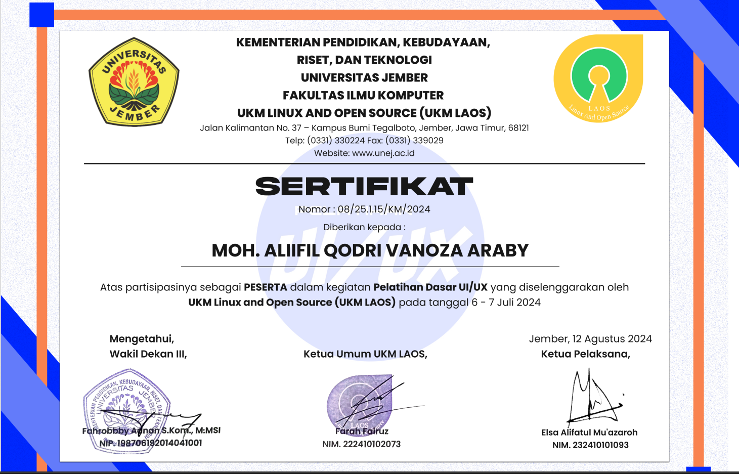 Certificate 2